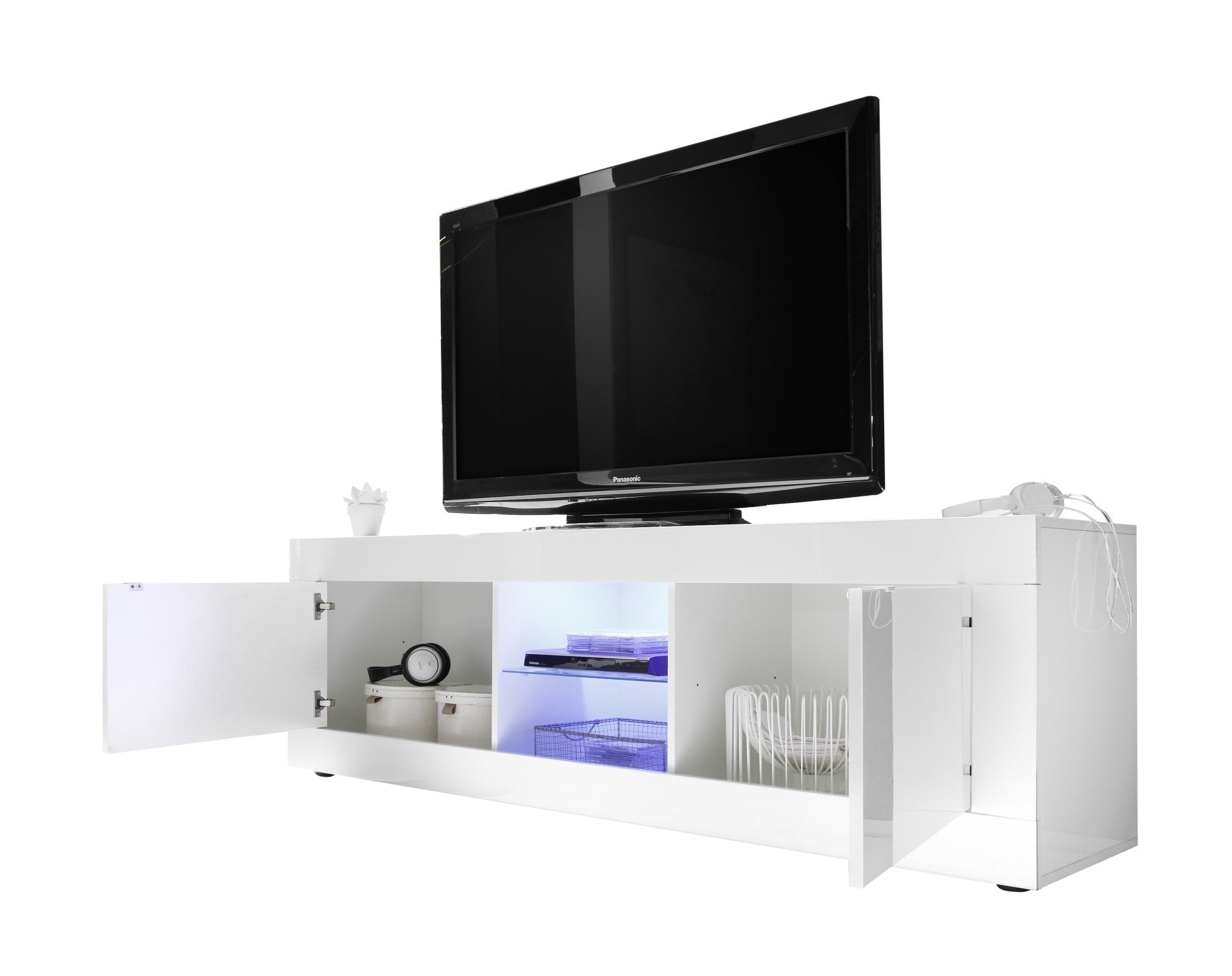 BASIC, meuble TV grande 2 portes