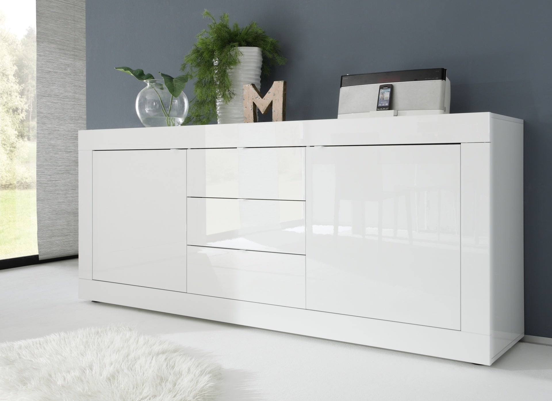 BASIC, buffet 2 portes 3 tiroirs