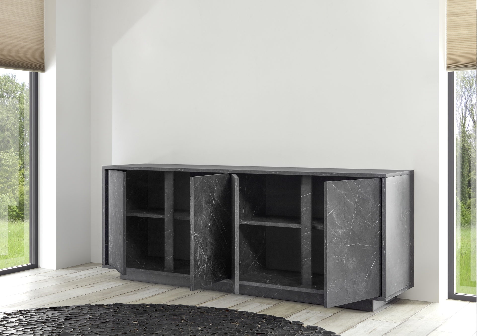 CARRARA, buffet 4 portes