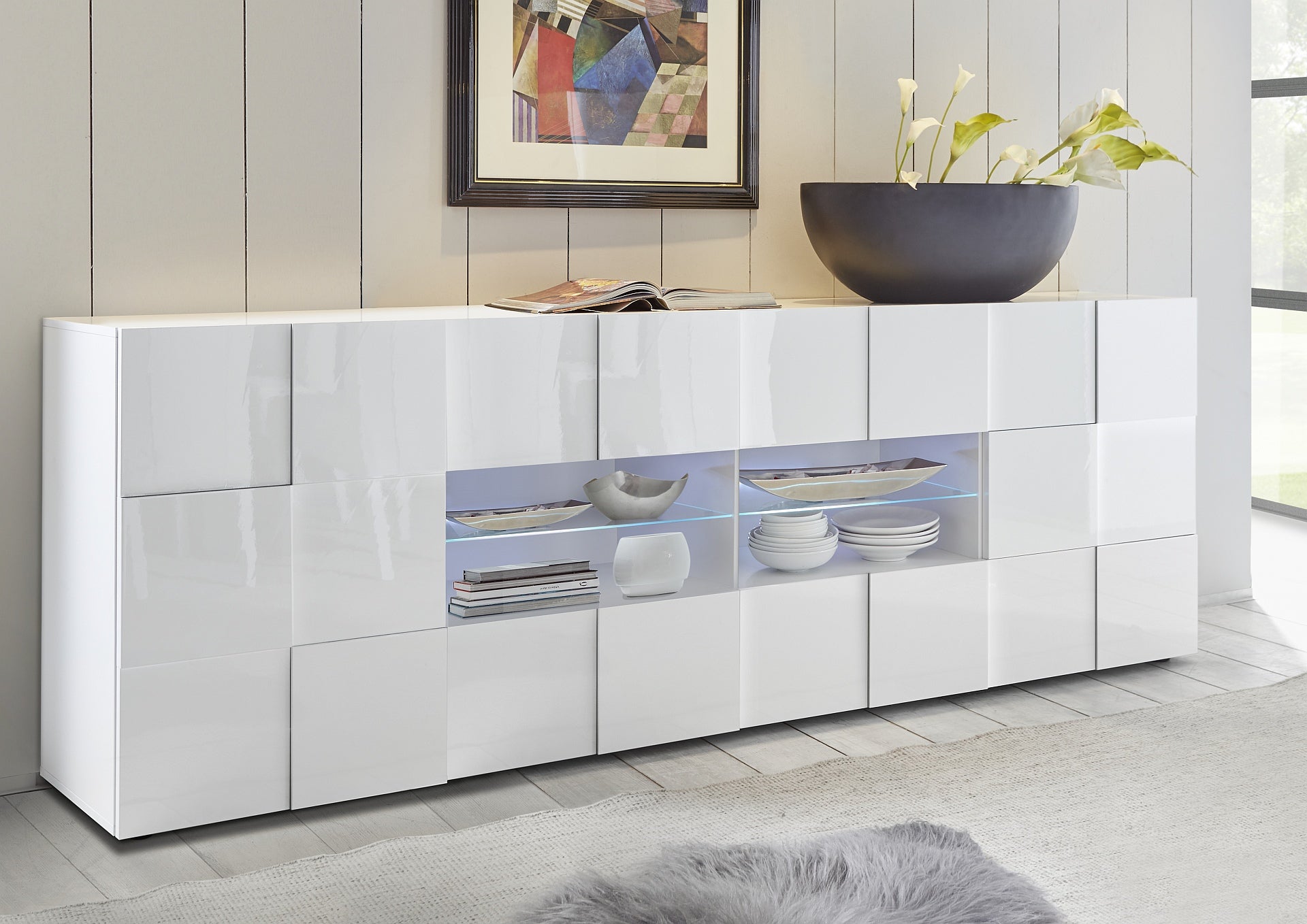 DAMA, buffet 2 portes 4 tiroirs