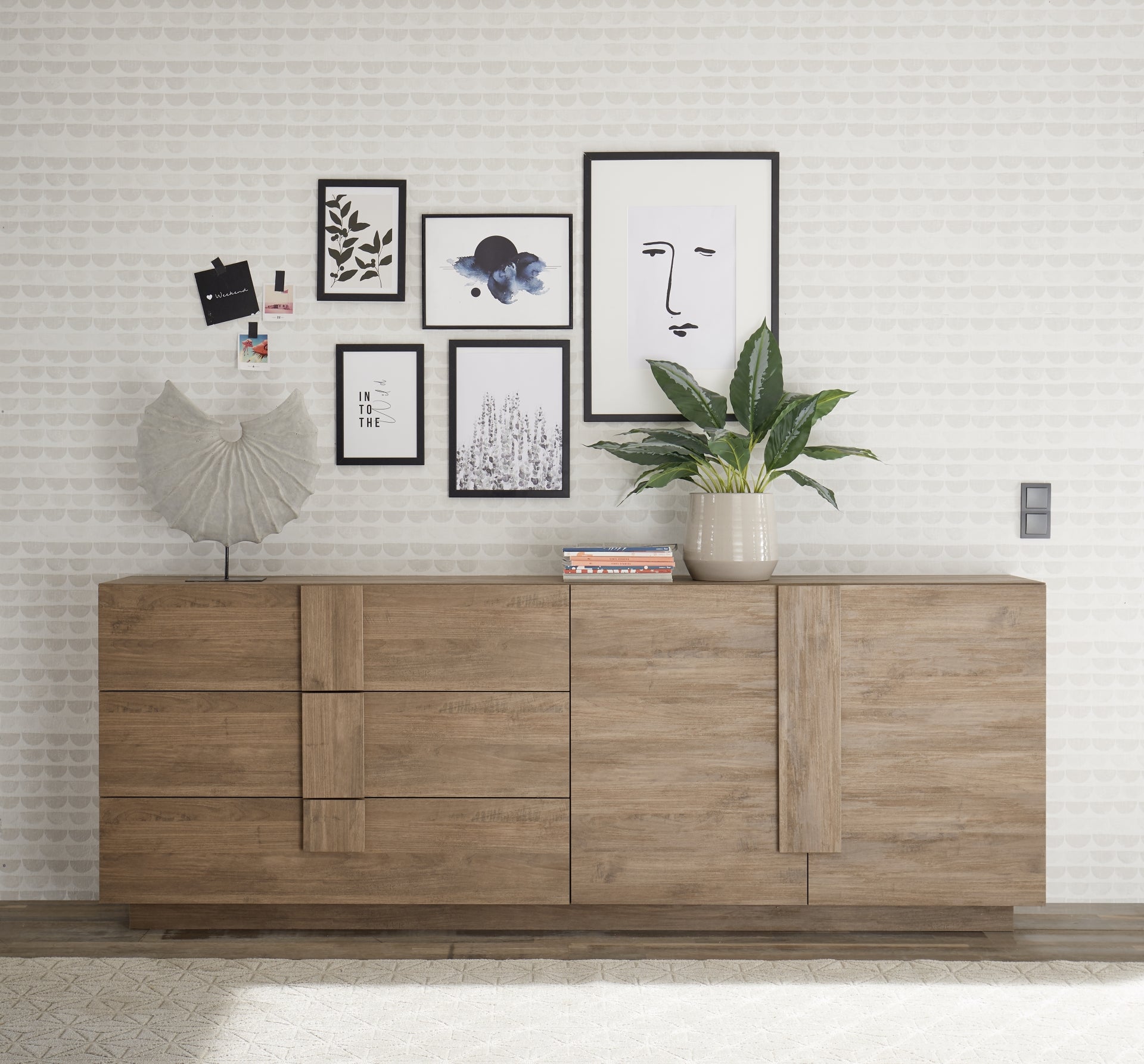 JUPITER, Buffet 3 tiroirs 2 portes