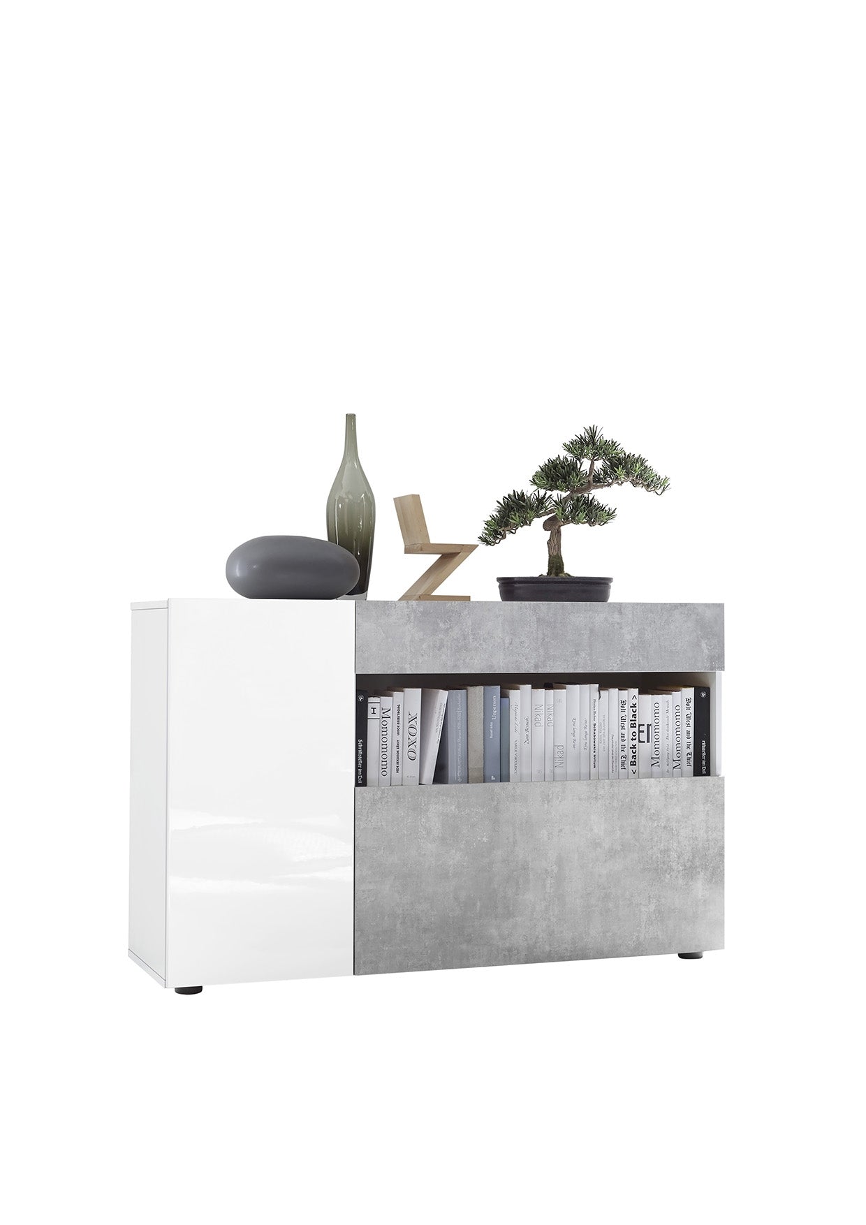 NICE, buffet une porte 1 tiroir et un abattant