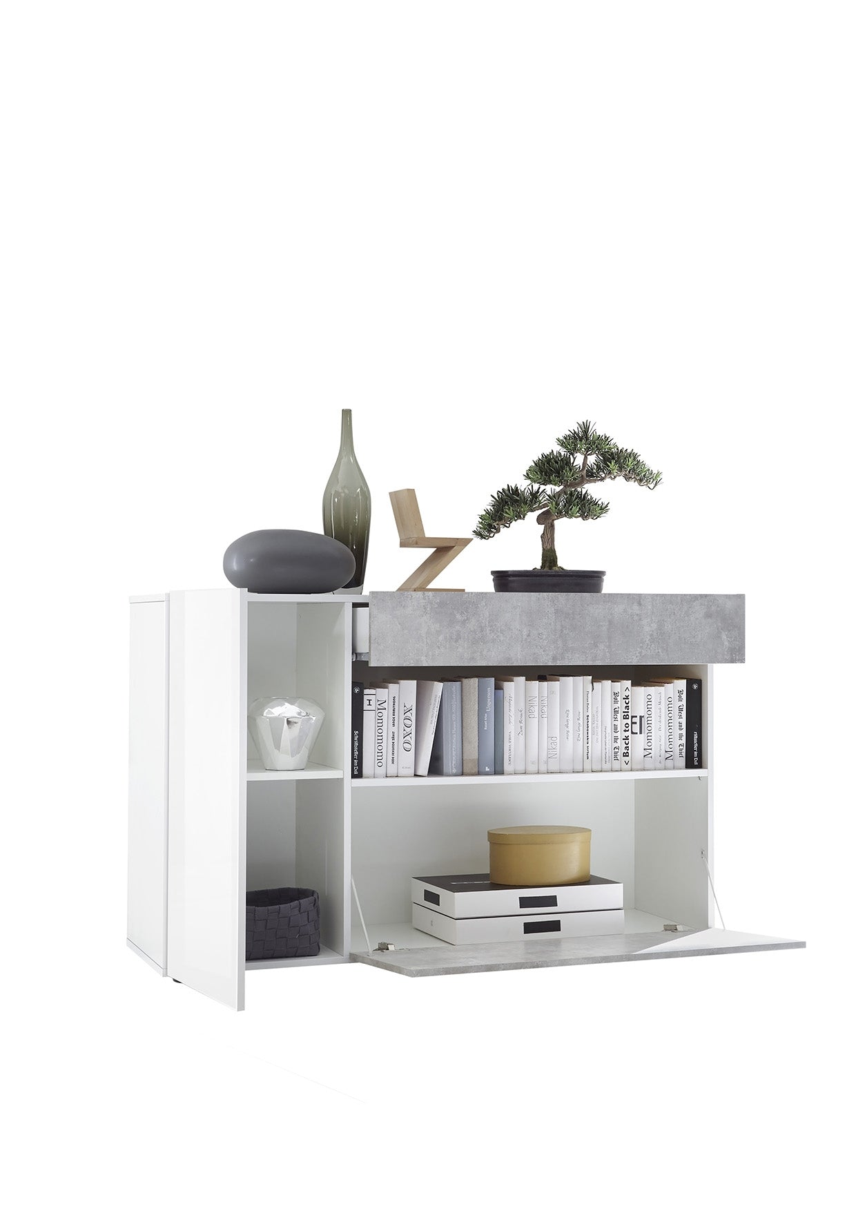 NICE, buffet une porte 1 tiroir et un abattant